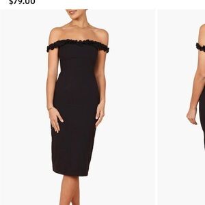 Elegant Black Strapless Dress